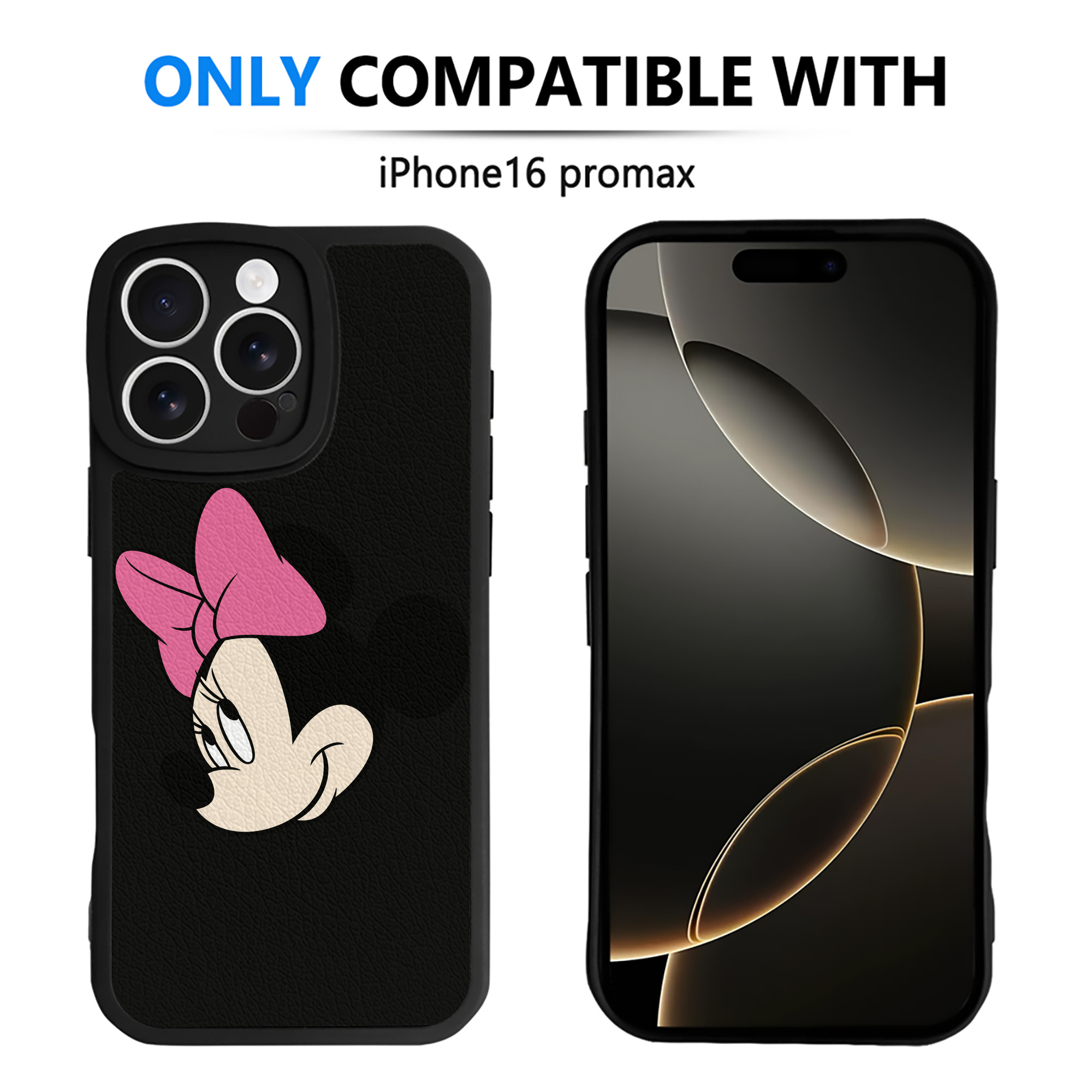 （画像用） ミッキーマウス Mickey Mouse 【iPhone 16シリーズ対応】シリコンスマホケース（レザー調） 材質：シリコン